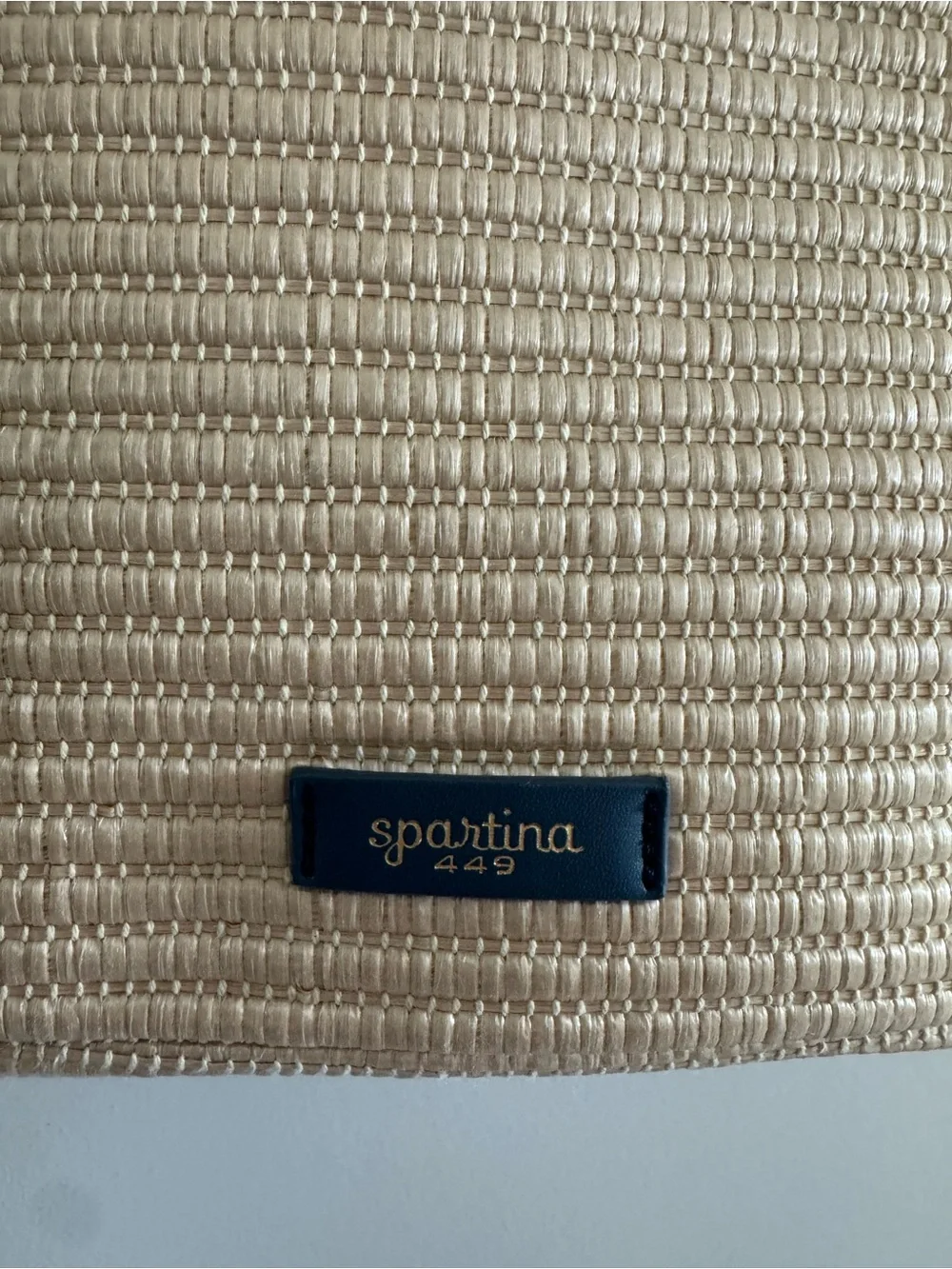 Spartina 449 *rare* perfect new condition - Blue Crab straw & linen beach tote